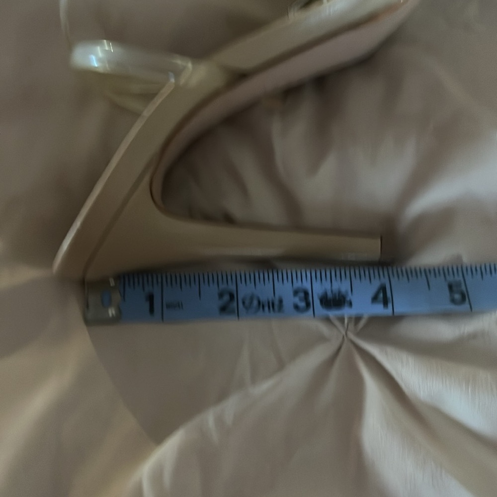 SCHUTZ Nude and Clear Strap Heels - Picture 7 of 7